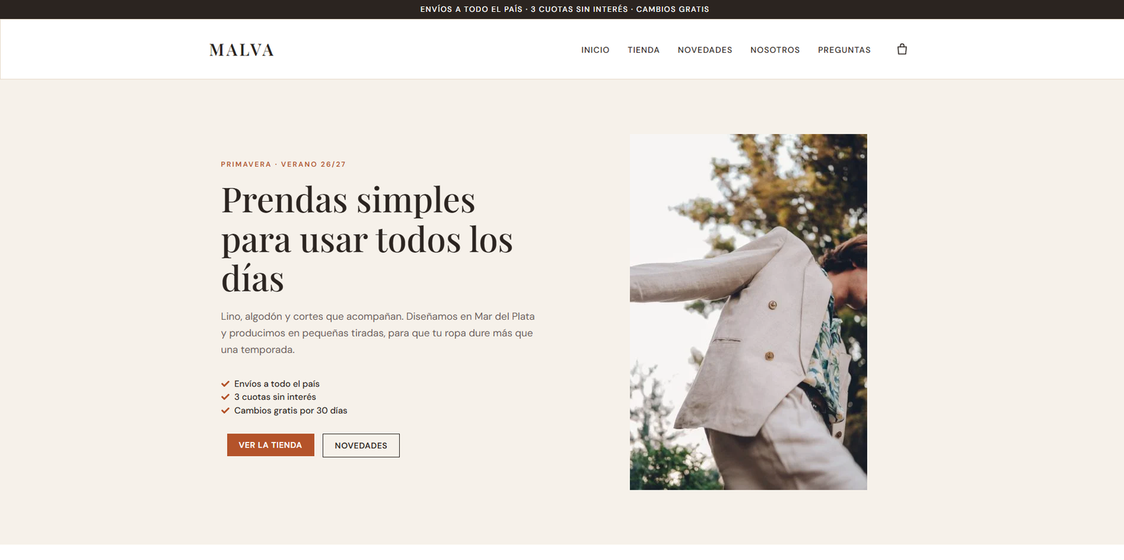 Captura de la web de MALVA